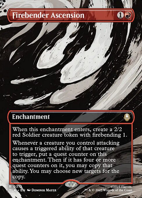 Firebender Ascension (Borderless) [TLA - 312] | Dragón Durmiente