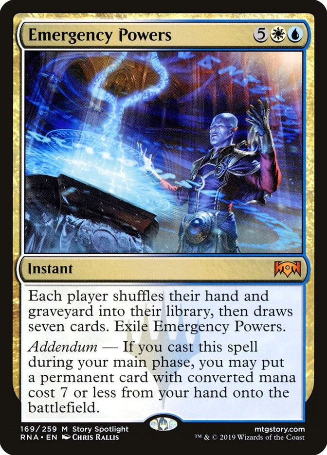 Emergency Powers [RNA - 169]