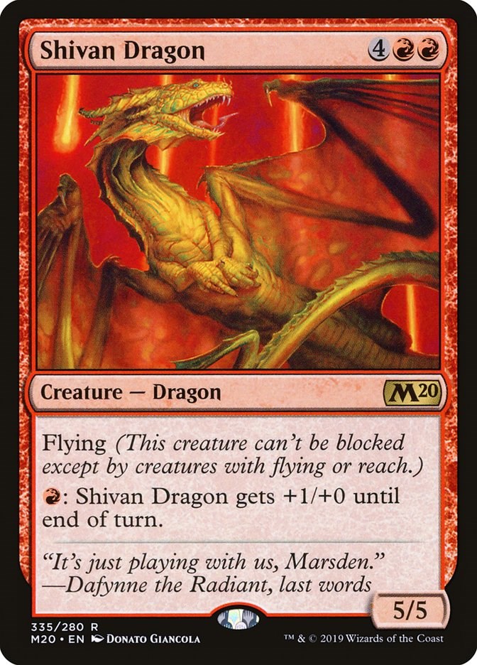 Shivan Dragon [M20 - 335]