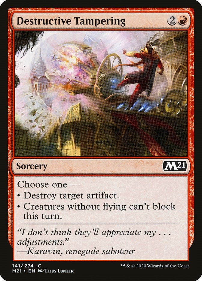 Destructive Tampering [M21 - 141]