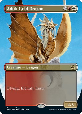 Adult Gold Dragon (Borderless) [AFR - 297]