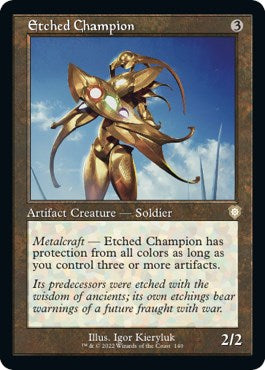 Etched Champion (Retro Frame) [BRC - 140]