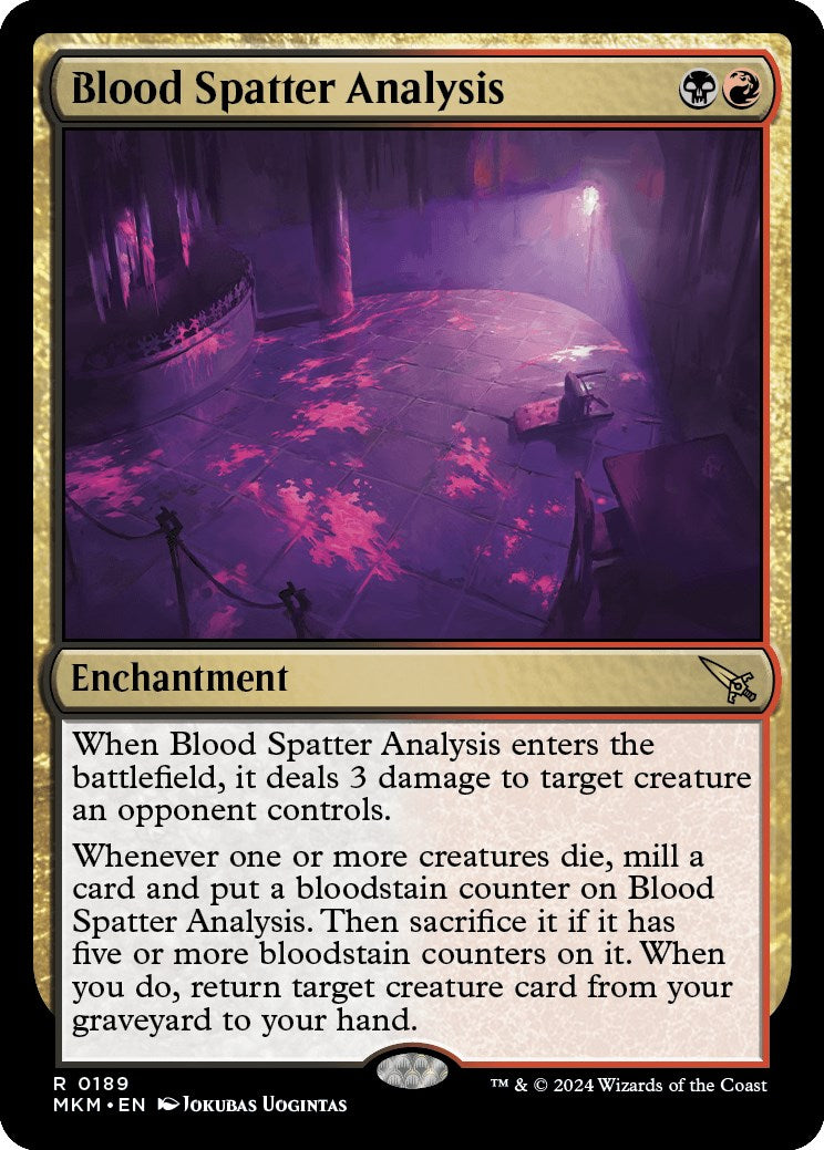 Blood Spatter Analysis [MKM - 189]
