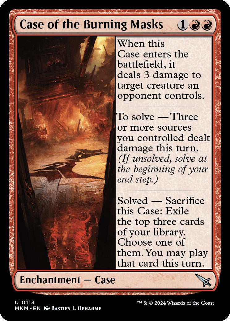 Case of the Burning Masks [MKM - 113]