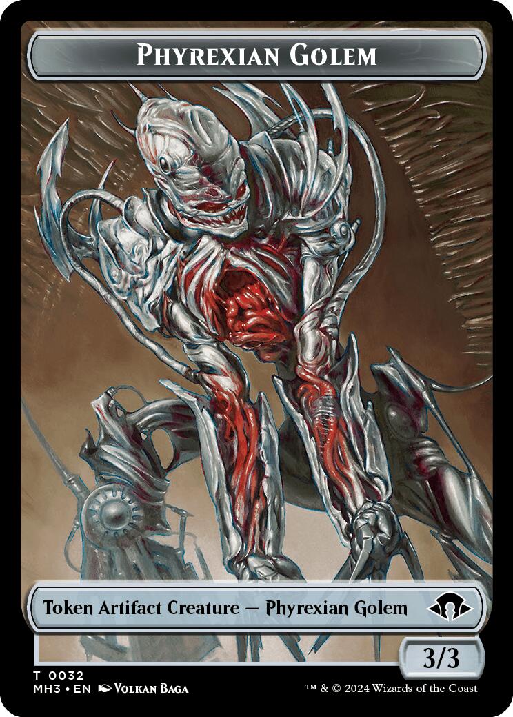 Phyrexian Golem // Energy Reserve Double-Sided Token [MH3 - 32 // 36]