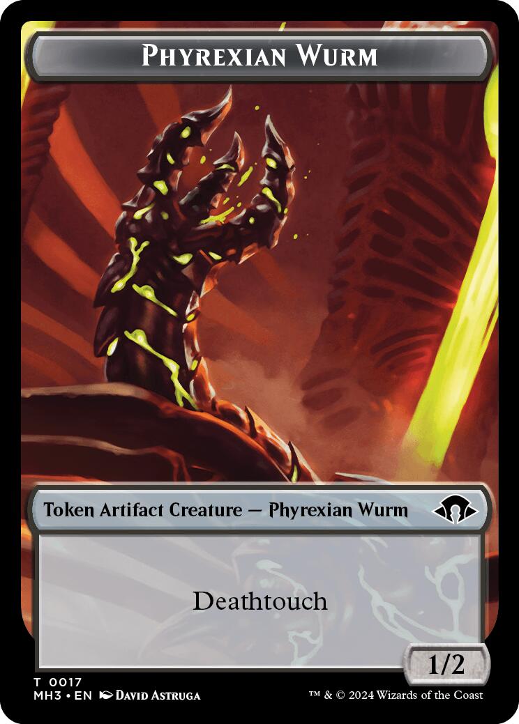 Phyrexian Wurm Token (0017) [MH3 - 17]