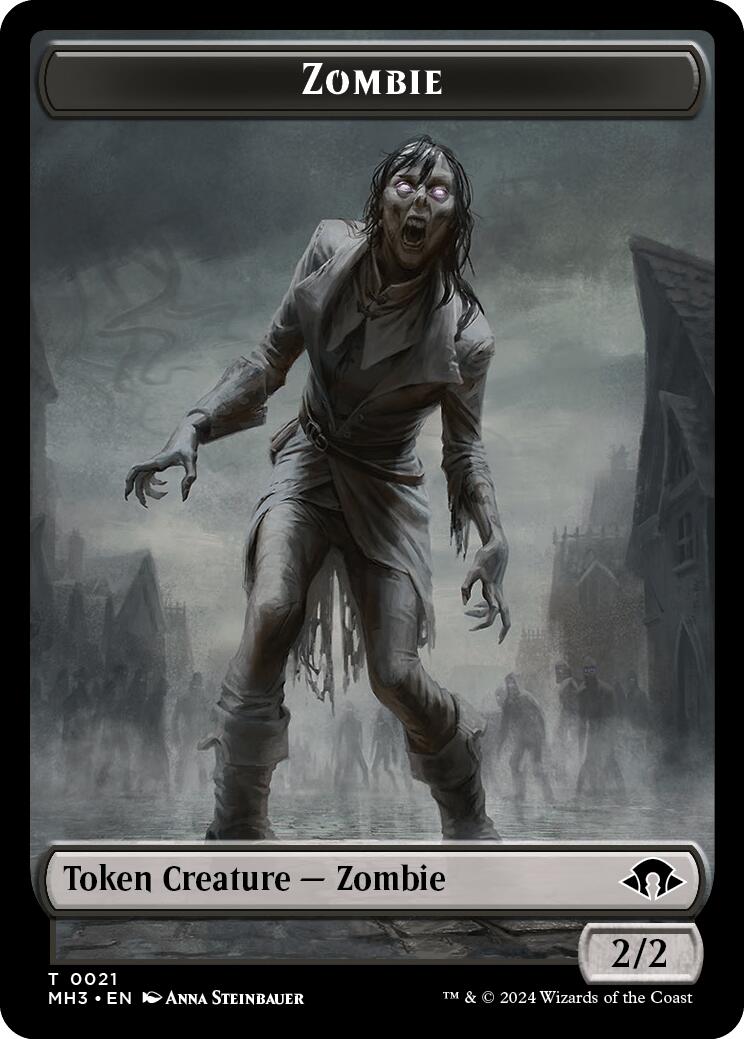 Zombie // Energy Reserve Double-Sided Token [MH3 - 21 // 36]