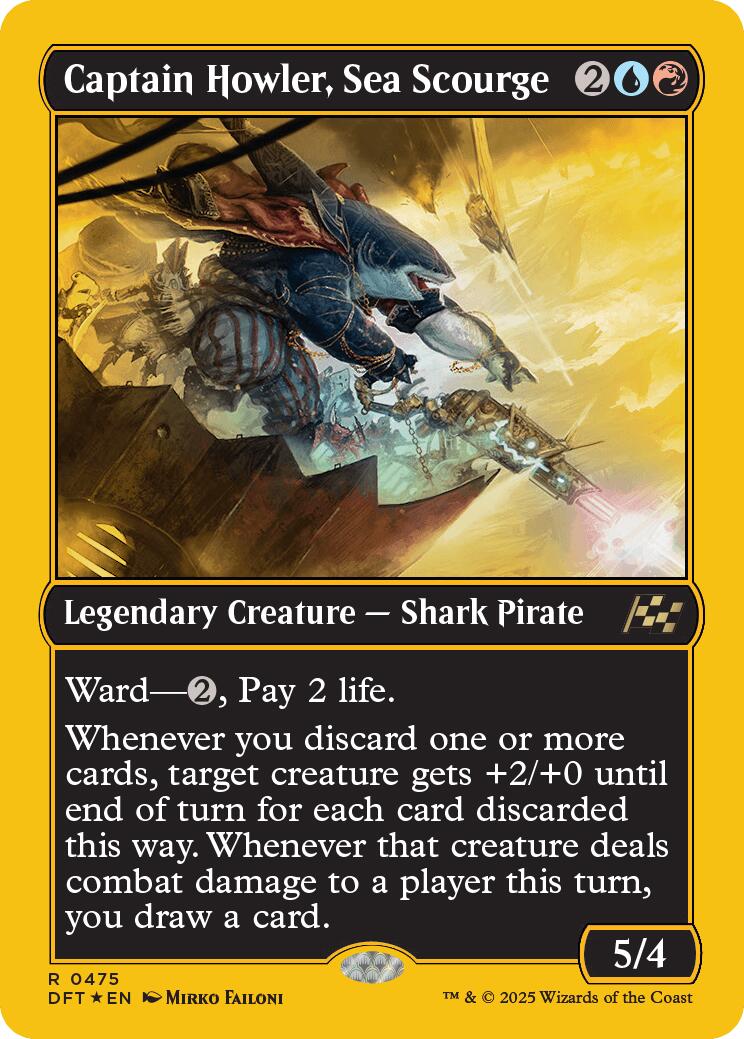 Captain Howler, Sea Scourge (First-Place Foil) [DFT - 475]