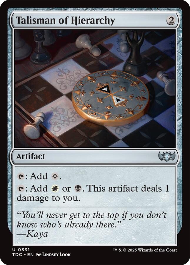 Talisman of Hierarchy [TDC - 331]