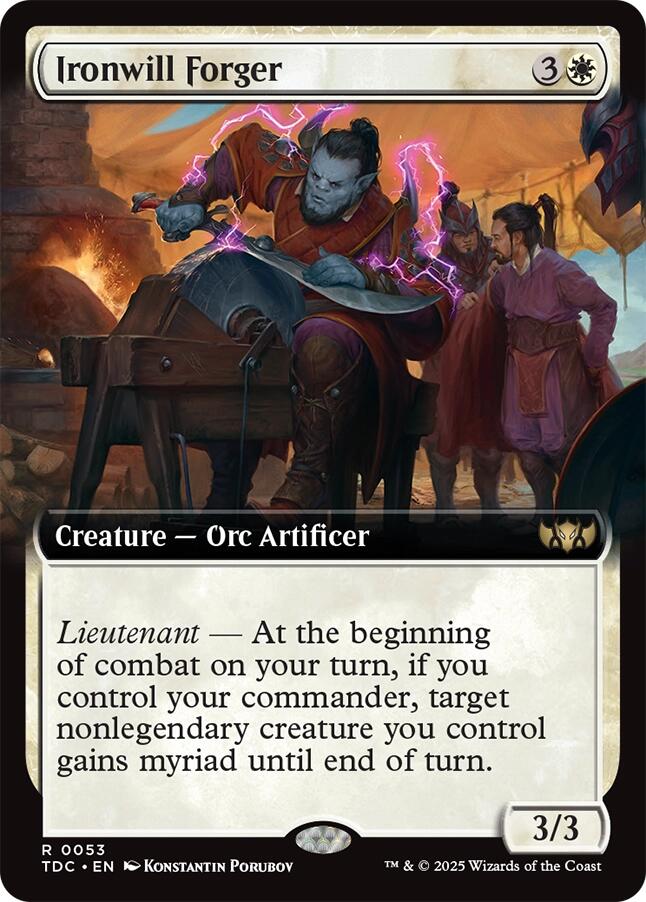 Ironwill Forger (Extended Art) [TDC - 53]