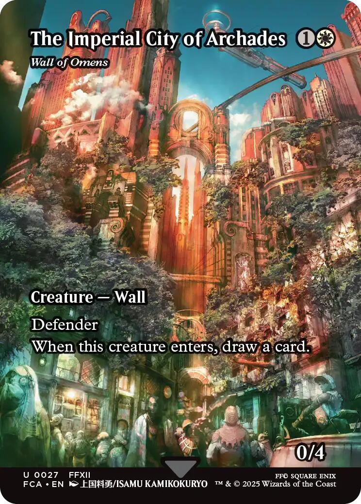 The Imperial City of Archades - Wall of Omens (Showcase) [FCA - 27]