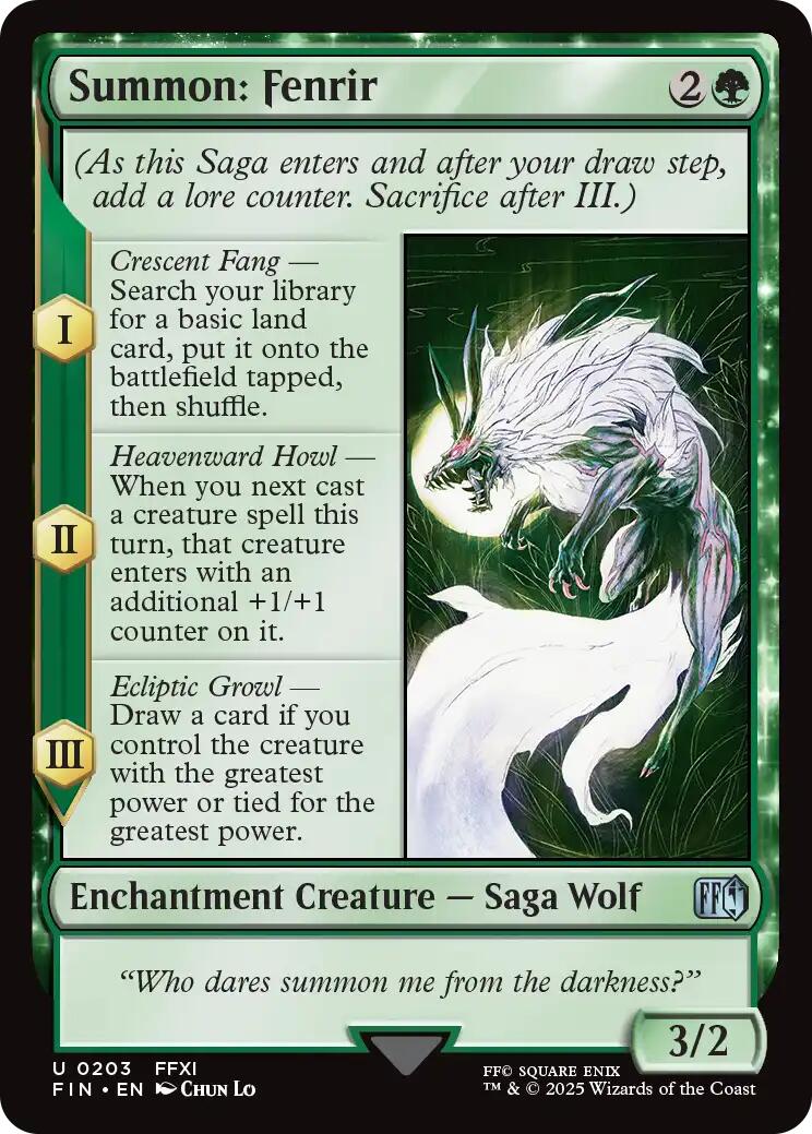 Summon: Fenrir [FIN - 203]