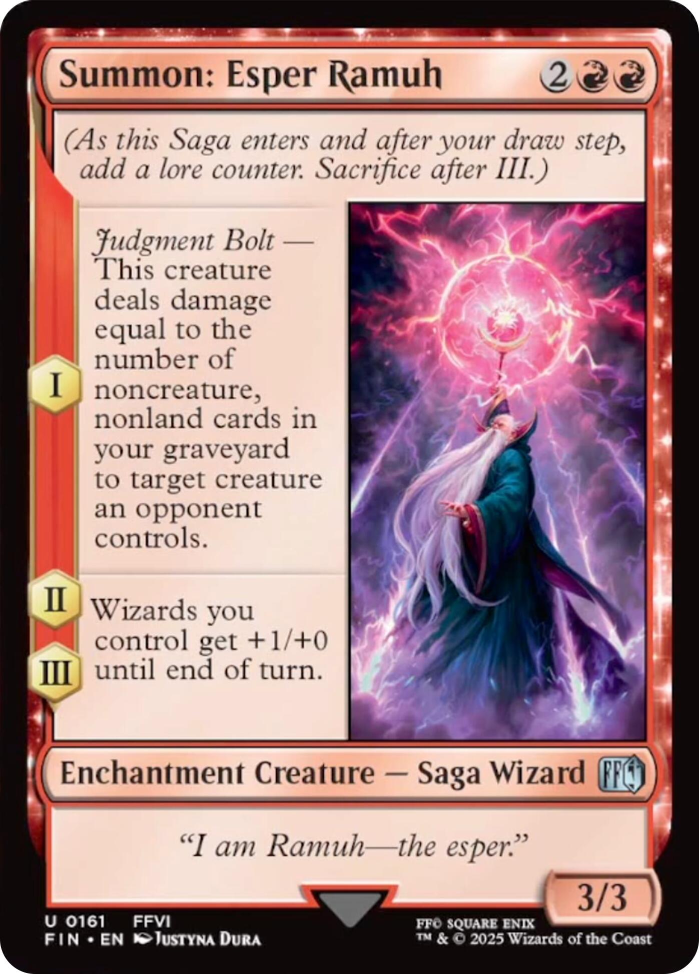 Summon: Esper Ramuh [FIN - 161]