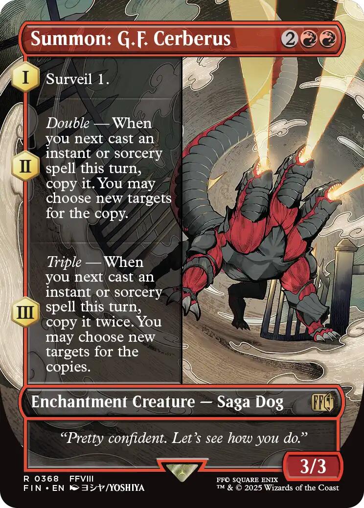 Summon: G.F. Cerberus (Borderless) [FIN - 368]