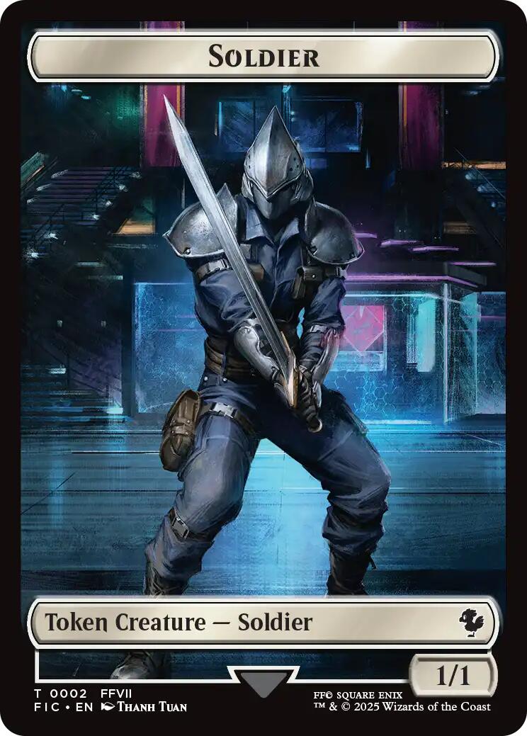 Soldier // Rebel Double-Sided Token (Surge Foil) [FIC - 2 // 7]