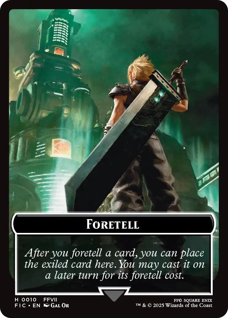 Foretell // Treasure Double-Sided Token (Surge Foil) [FIC - 10 // 36]
