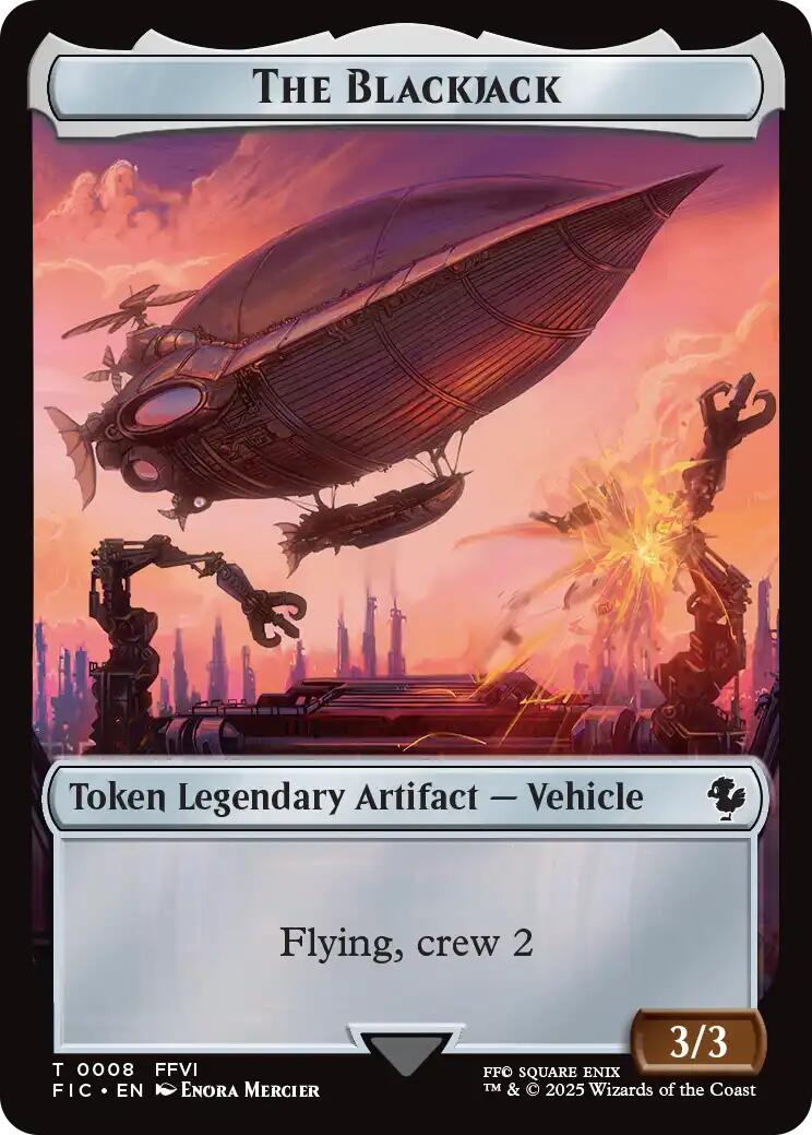 The Blackjack // The Monarch Double-Sided Token (Surge Foil) [FIC - 8 // 11]