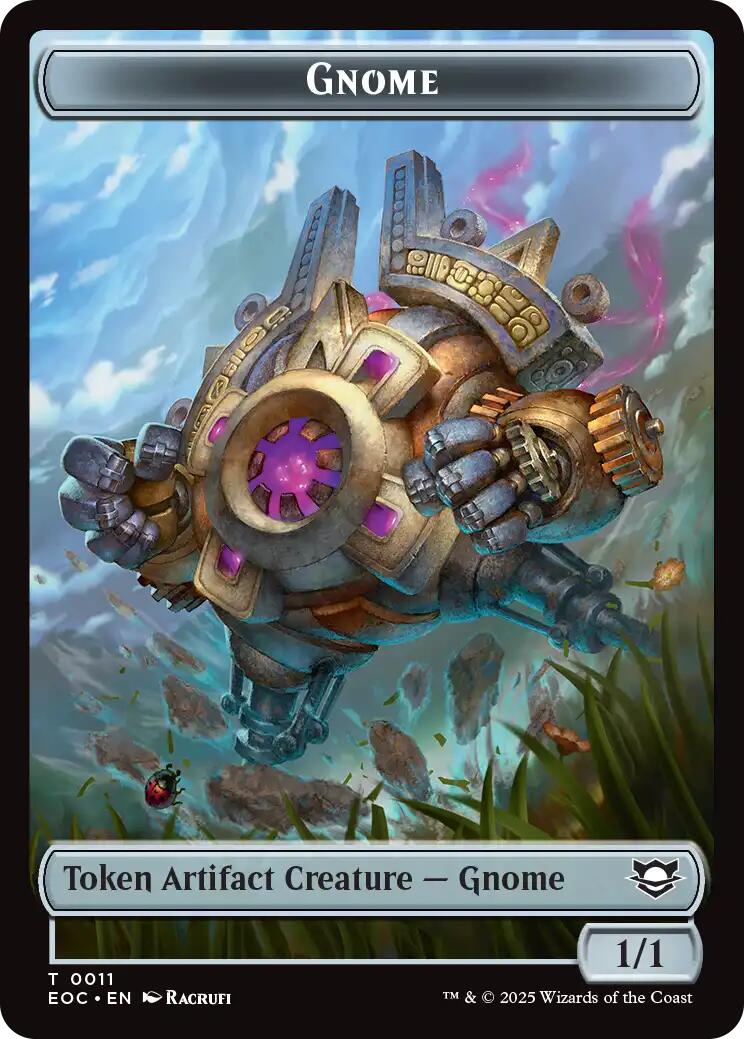 Gnome // Golem (0014) Double-Sided Token [EOC - 11 // 14]