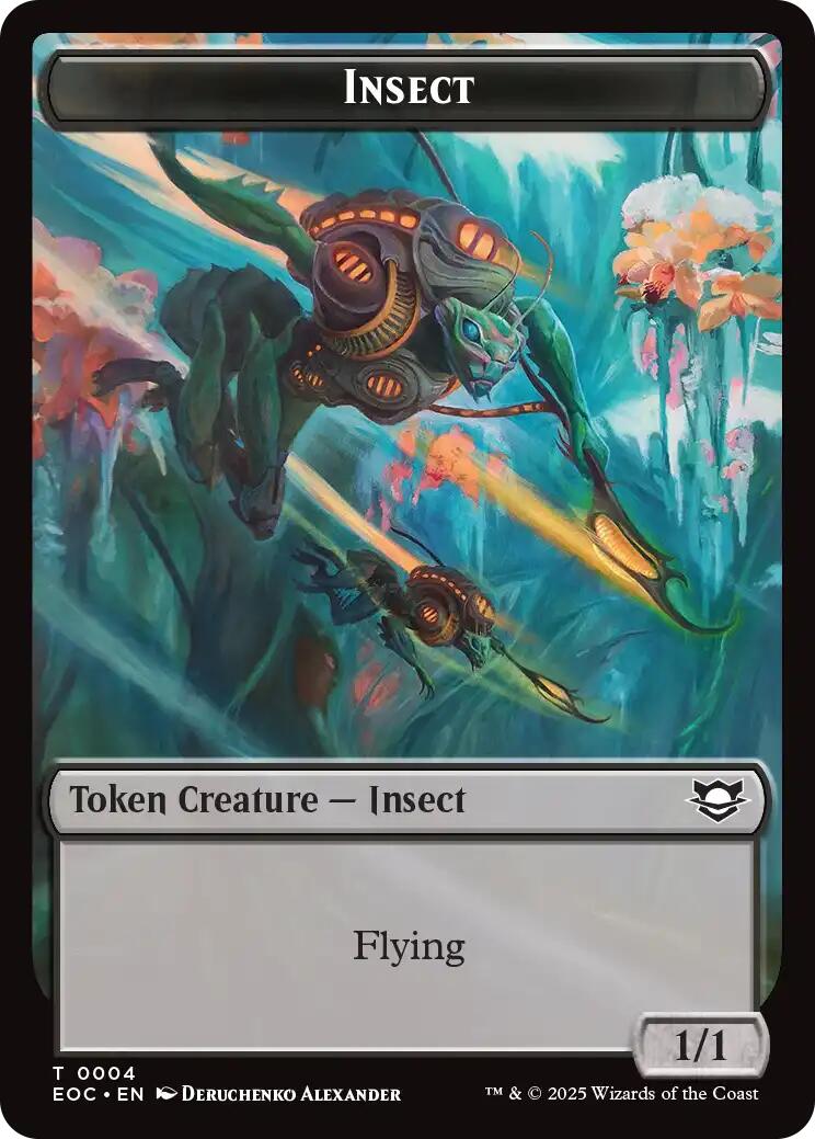 Insect // Golem (0013) Double-Sided Token [EOC - 4 // 13]
