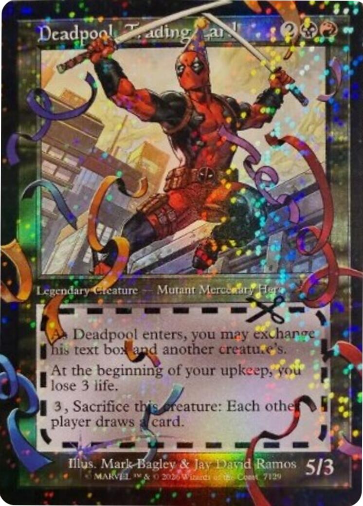 Deadpool, Trading Card (7129) (Pool Party Foil)