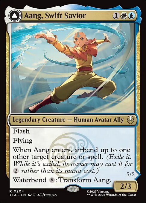 Aang, Swift Savior [TLA - 204] Near Mint / English / Normal