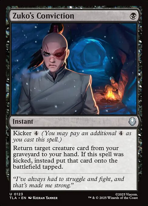 Zuko's Conviction [TLA - 123] Near Mint / English / Foil